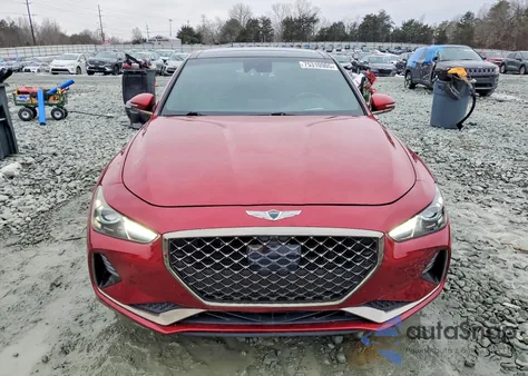 2019 Genesis G70 Prestige z USA, uszkodzony, nr VIN KMTG34LE4KU031415